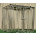 Bars Dog Kennel with Solid Metal Roof